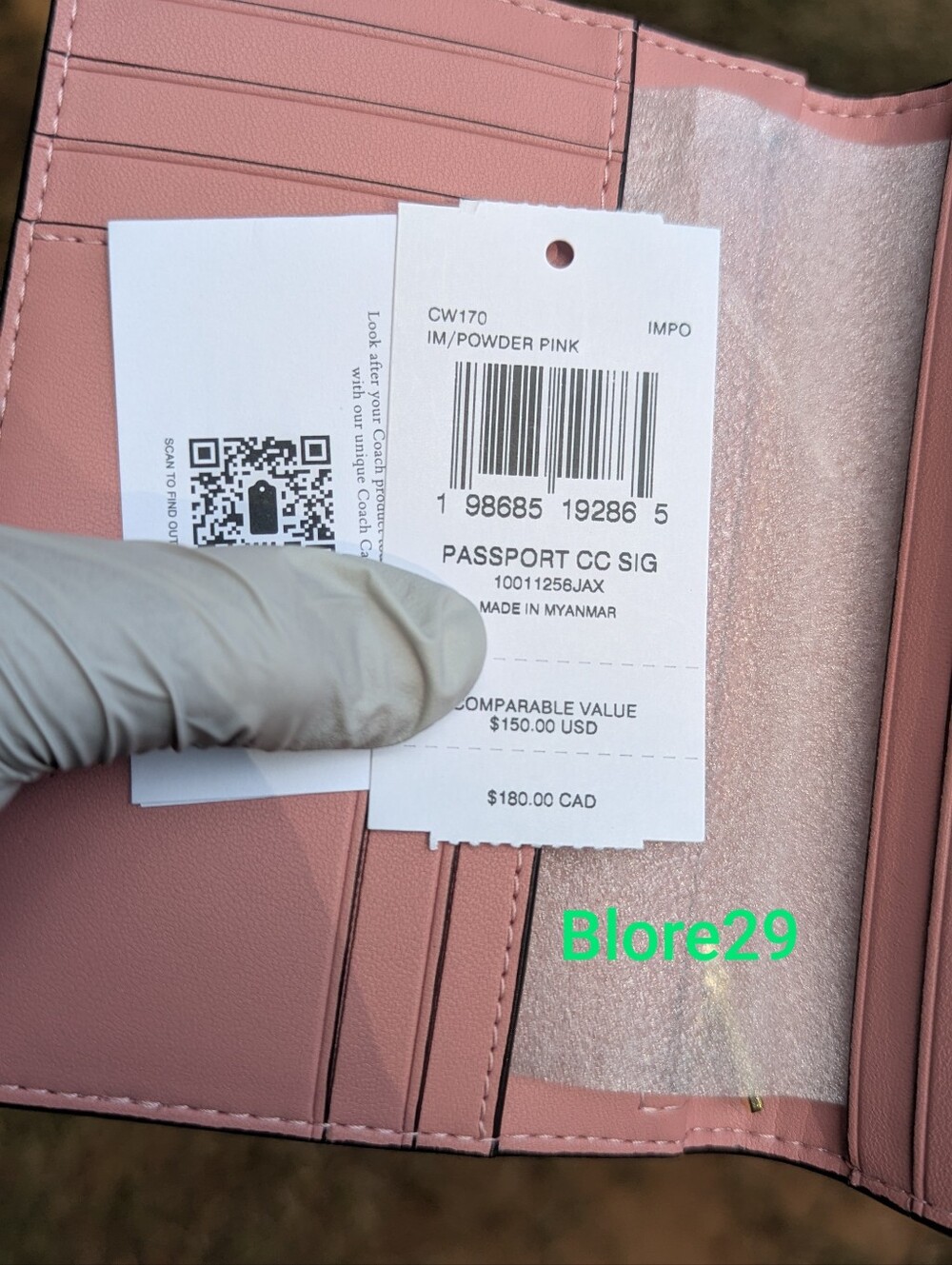 Powder Pink Passport Cover